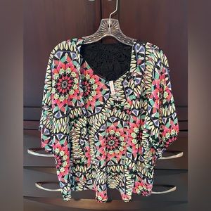 Xhilaration women’s swimsuit coverup in multi-dimensional print — S/M